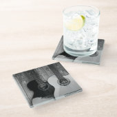 エレクトロニクラシッククス付きアコースティックギター ガラスコースター (アングル)