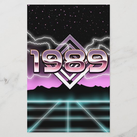 エレクトロニック1989 便箋 (裏面)