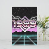 エレクトロニック1989 便箋 (スタンド正面)