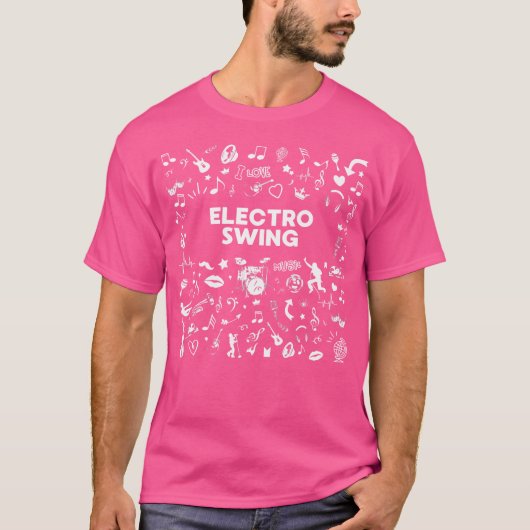 エレクトロ・スウィング・ミュージック大好き Tシャツ (正面)