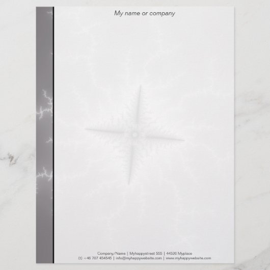 エレクトロ – フラクタルアート レターヘッド (正面)