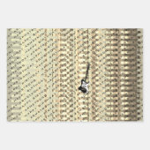 エレクパーソナライズされたティギタモダンー名誕生日 ラッピングペーパーシート (正面3)