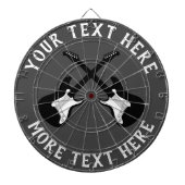 エレクパーソナライズされたティギターデザイン付きダーツボード ダーツボード (正面)