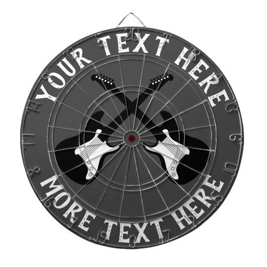 エレクパーソナライズされたティギターデザイン付きダーツボード ダーツボード (正面)