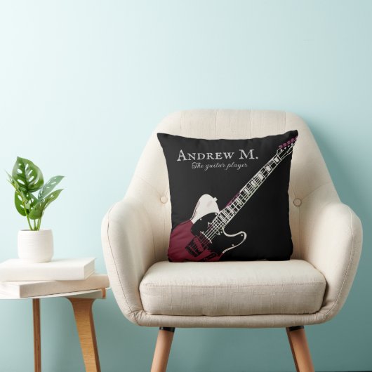 エレクパーソナライズされたティギター クッション (椅子)