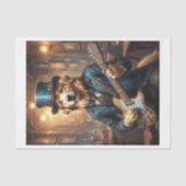 エレクビクトリアンティギター付きゴールデンレトリバー!! 薄葉紙 (正面)