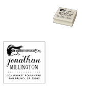 エレクモダンティギター名スクリプト差出人住所 ラバースタンプ (押印)