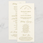 ・エレクラシックガンス・金ゴールド・スクリ結婚プト、's Selemony プログラム (正面/裏面)