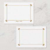 エレグネットパーソナライズされた装飾用フラットノートカード ノートカード (正面/裏面)