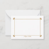 エレグネットパーソナライズされた装飾用フラットノートカード ノートカード (正面)