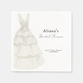 エレゲシンプルント結婚ブライダルシャワー スタンダードカクテルナプキン (正面)