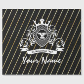 エレゲナットホワイトモナグラムファッションドラッピング紙 ラッピングペーパー (フラット)