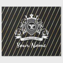 エレゲナットホワイトモナグラムファッションドラッピング紙