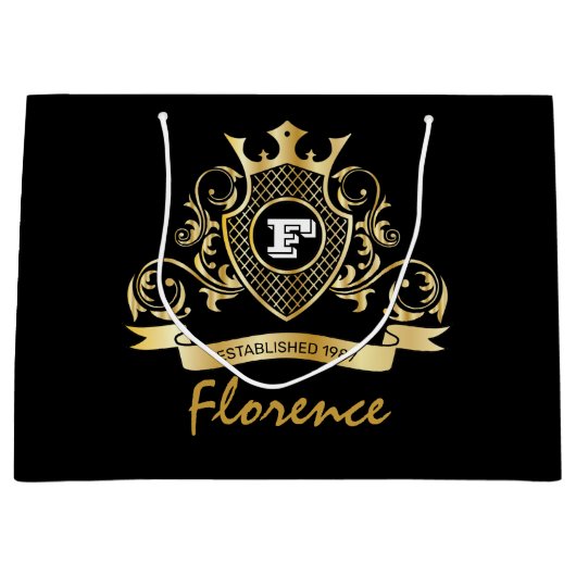 エレゲナットモナグラムファッションド抱き枕 ラージペーパーバッグ (正面)