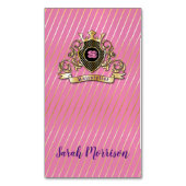 エレゲナト金ゴールドモナファッションドグラム名刺 マグネット名刺 (正面縦)