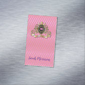 エレゲナト金ゴールドモナファッションドグラム名刺 マグネット名刺 (インサイチュ)