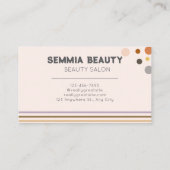 エレゲントシックな紫色のロングヘアガールヘアスタイリスト 名刺 (裏面)