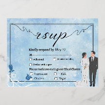 エレゲントチューリップフローラ結婚式招待状ポストカード