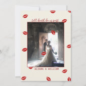 エレゲントハはっきりしたロウィーンゴシック結婚式招待状 招待状 (裏面)