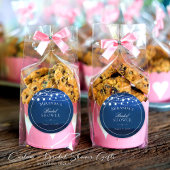 エレゲントブルーナイト&ストリングライトブライダルシャワー ラウンドシール