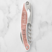 エレジェントピンクグリッターモノグラムブリデスメイド ソムリエナイフ (裏面)