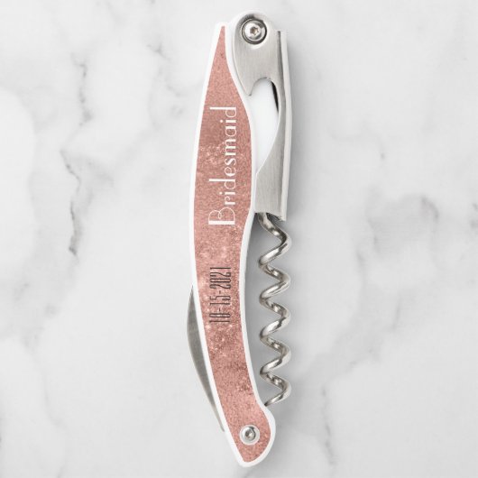 エレジェントピンクグリッターモノグラムブリデスメイド ソムリエナイフ (裏面)
