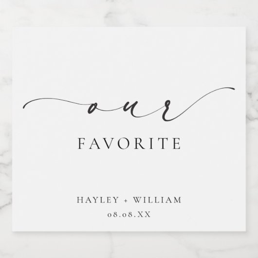 エレスミア お気に入りのギフト スパークリングワインラベル (シングルラベル)