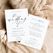 エレスミア ミニマル ウェディング - 詳細 招待状