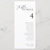 エレスミア ミニマル テーブル ナンバー ゲスト名入り メニュー (裏面)