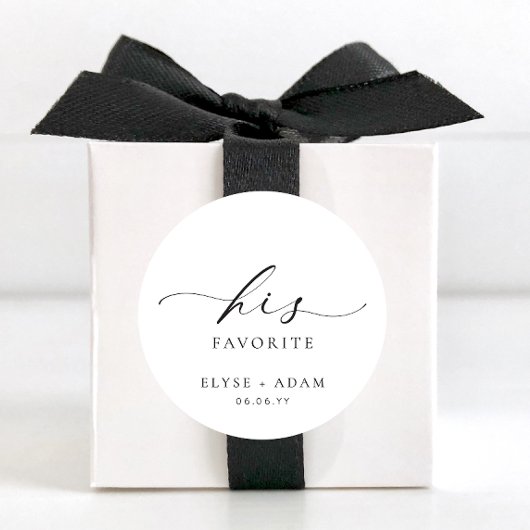 エレスミア 彼の好きなお気に入り クラシック ラウンド ステッカー