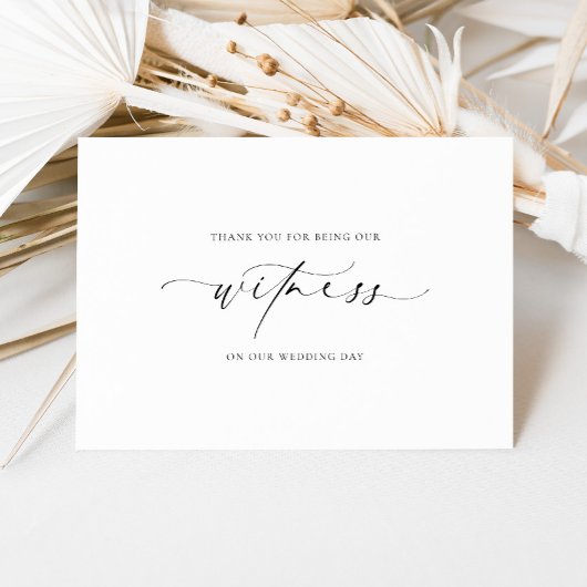 エレスミヤは私たちの証人になってくれて結婚ありがとう カード