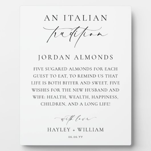 エレスメアと伝統イタリアンがアーモンドを守った フォトプラーク (正面)