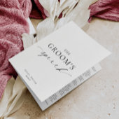 エレスメアの花婿の結婚式のスピーチ カード