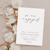 エレスメアミニマル婚約パーティ 招待状