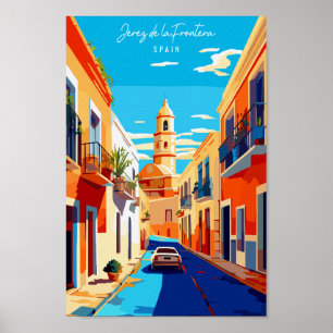 エレス・デ・ラ・フロンテラSpain vintage travel ポスター