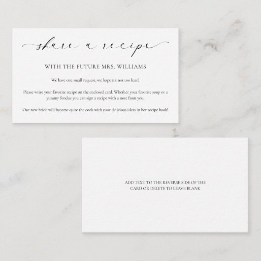 エレズミヤ共有Aレシピ エンクロージャーカード (正面/裏面)