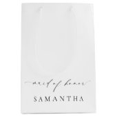 エレズメア結婚ミニマルメイド・オブ・オーナー（花嫁付き添い人） ミディアムペーパーバッグ (正面)