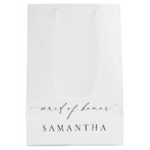 エレズメア結婚ミニマルメイド・オブ・オーナー（花嫁付き添い人） ミディアムペーパーバッグ (裏面)