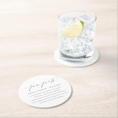 エレズメ結婚アのおもしろい事実 ラウンドペーパーコースター (インサイチュ)