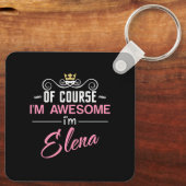 エレナもちろん私の名素晴らし前だ キーホルダー (裏面)