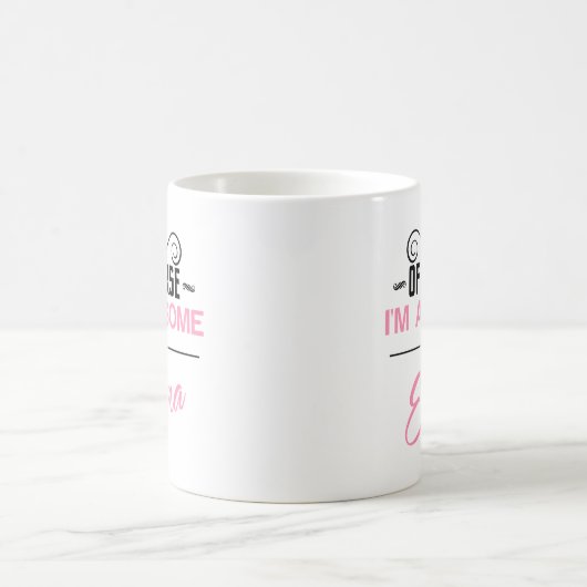 エレナもちろん私の名素晴らし前だ コーヒーマグカップ (中央)