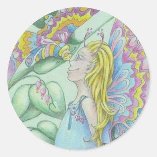 エレナ妖精のシール ラウンドシール (正面)