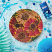 エレニアムナウ開花フローラ ペーパープレート (パーティー)