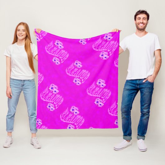 エレノア名前ロゴ（ダイアンシス付き） フリースブランケット (インサイチュ)