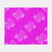 エレノア名前ロゴ（ダイアンシス付き） フリースブランケット (正面(横))