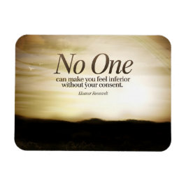 エレノア感動的ルーズベルト引用文"なし" マグネット