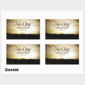 エレノア感動的ルーズベルト引用文"なし" 長方形シール (シート)