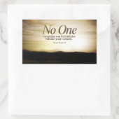 エレノア感動的ルーズベルト引用文"なし" 長方形シール (バッグ)