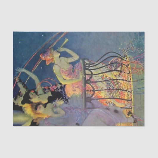 エレノア・アボットによる「カーニバルの祝賀」 薄葉紙 (正面)