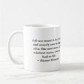 エレノア・ルーズベルトのマグ-生命 コーヒーマグカップ (左)